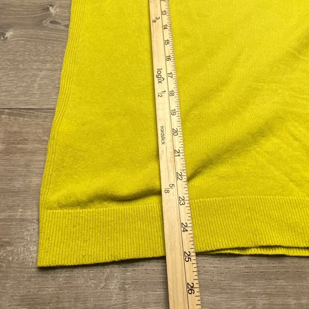 Banana‎ Republic Sweater Mens S Yellow Merino Wool Cashmere Blend Crewneck Knit